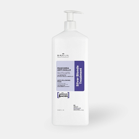 AMINO TREATMENT антижёлтая маска для светлых, мелированных и седых волос, 1000 мл, B065149